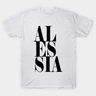 Alessia Girls Name Bold Font T-Shirt